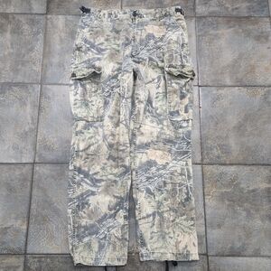 Vintage Y2K Guide Gear Men's 35x31 Superflauge Game Faded Camo Cargo Pants